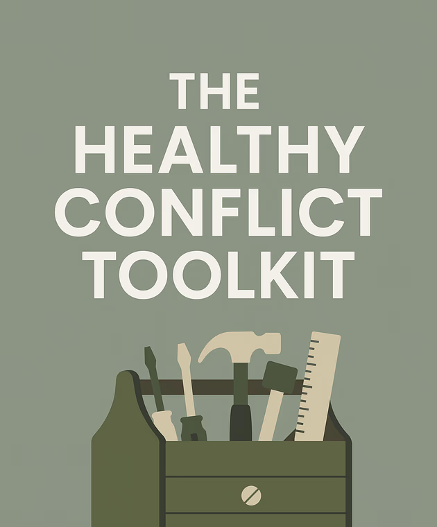 Couple learning healthy conflict resolution skills